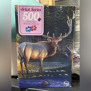 Shades of Autumn Deer 500pc Jigsaw Puzzle- NEW IN BOX